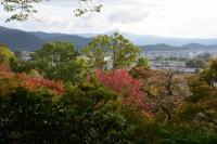 嵯峨野から比叡山を望む